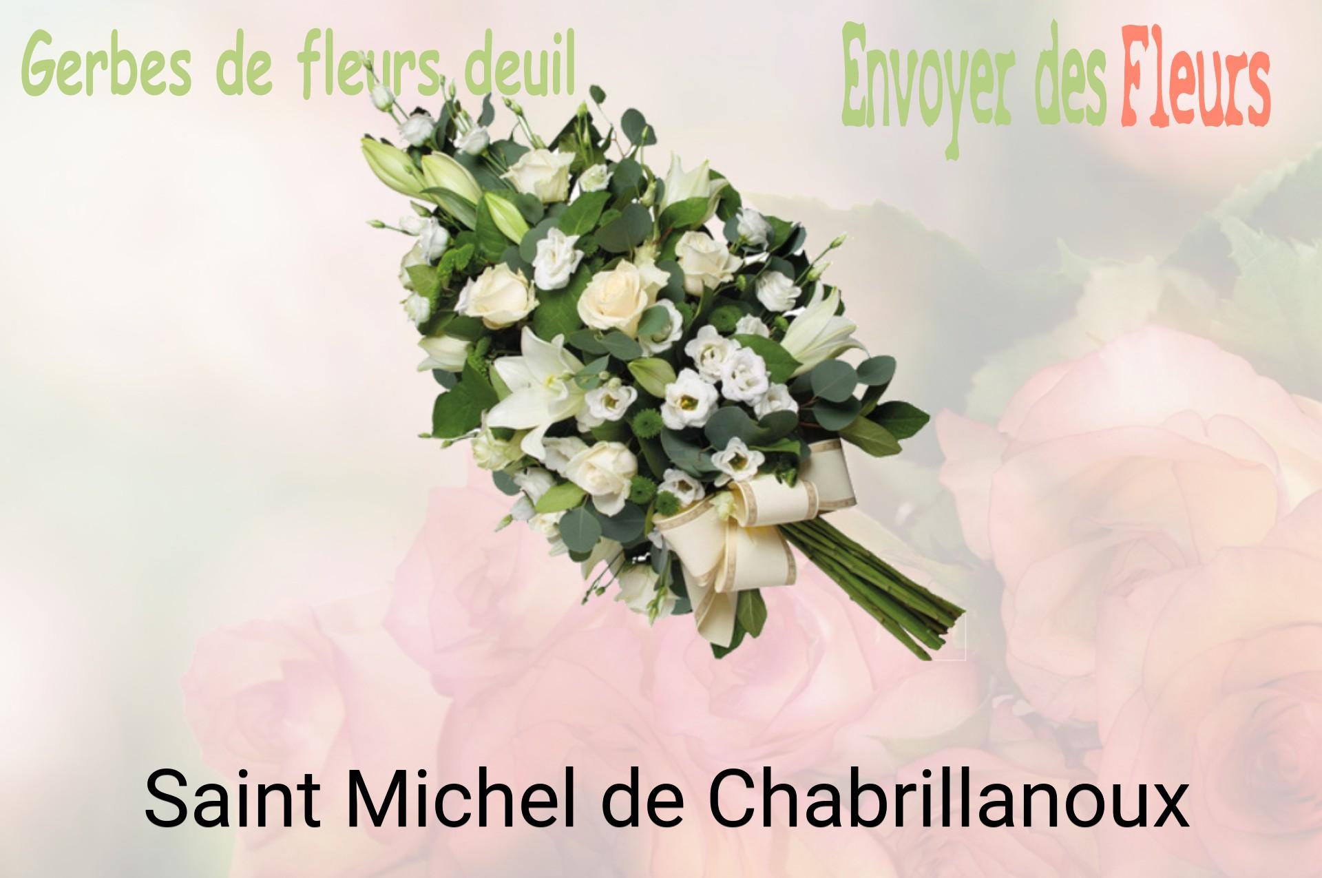 Gerbe de fleurs de deuil livrée à Saint-Michel-de-Chabrillanoux